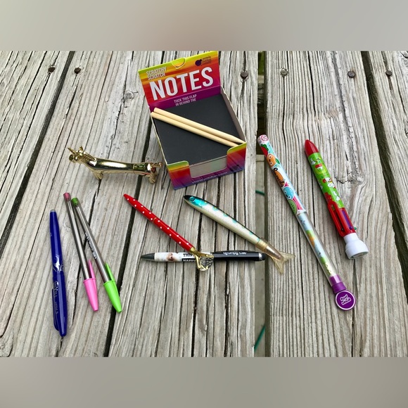 2/$10 Mix Fun Writing Pens Grumpy Cat Snoopy Smencil Pencil & Scratch Etch Notes - Picture 2 of 12